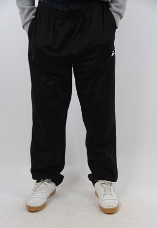 VINTAGE PUMA BLACK TRACKSUIT BOTTOMS