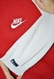 VINTAGE 90S NIKE EMBROIDERED LOGO RED SWEATSHIRT JUMPER