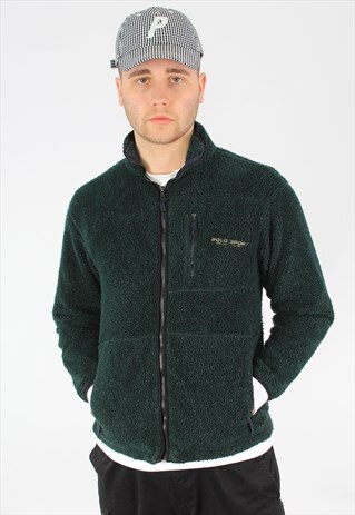 RALPH LAUREN POLO SPORT SHERPA FLEECE HARRINGTON JACKET