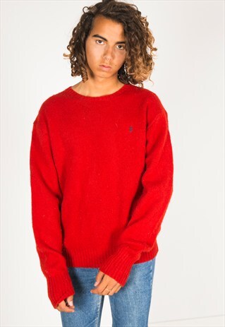 VINTAGE 80S POLO RALPH LAUREN KNIT JUMPER / R03505