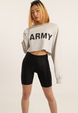 VINTAGE JERZEES PRINT CROPPED SWEATSHIRT
