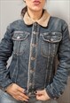VINTAGE Y2K DOLCE AND GABBANA DENIM FAUX FUR LINING 