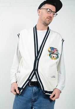 Vintage 90s Sleeveless Sweatshirt Oversize Size XL