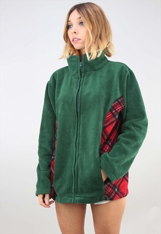 VINTAGE OVERSIZED ZIP UP FESTIVAL FLEECE