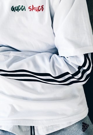 KALEIDOO WHITE EMBROIDERED T-SHIRT