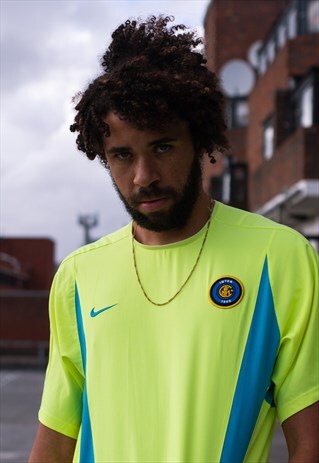 VINTAGE 00'S NIKE INTER MILAN TRAINING SHIRT IN YELLOW