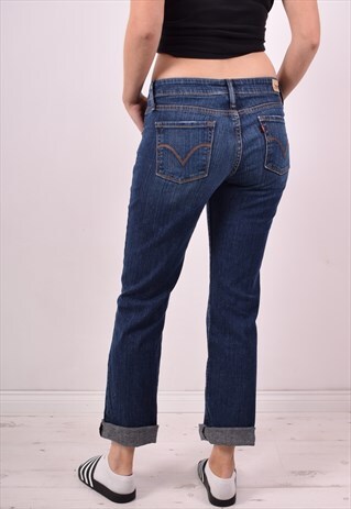 LEVI'S WOMENS VINTAGE JEANS W30 L32 BLUE 90S