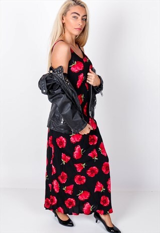 FLORAL PATTERNED MAXI DRESS ACD14