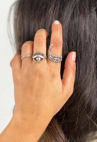 STATEMENT BOHO WRAP LEAF RING IN STERLING SILVER 925