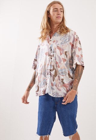 VINTAGE PATTERNED FESTIVAL SHORT SLEEVE SHIRT