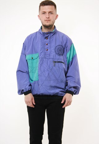 90S VINTAGE REEBOK OLDSCHOOL ANORAK JACKET 14270