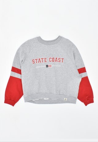 VINTAGE 90'S SWEATSHIRT JUMPER OVERSIZE GREY