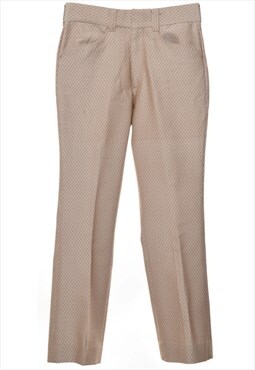Vintage 1970s Light Brown Trousers - W28