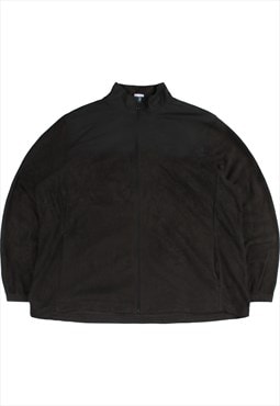 Vintage  Starter Fleece Jumper Full Zip Up Black XXLarge