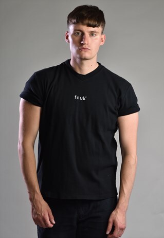 1990S FCUK CLASSIC LOGO TSHIRT