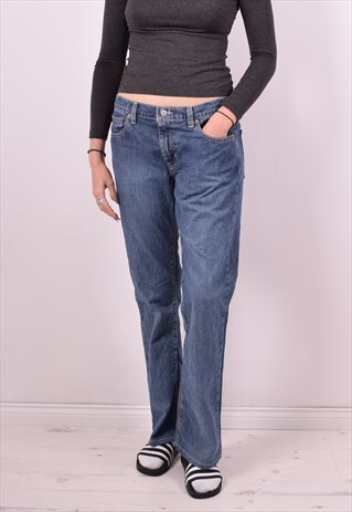 RALPH LAUREN WOMENS VINTAGE JEANS W32 L31 BLUE 90S