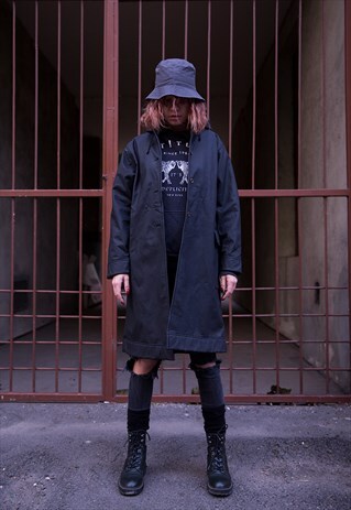 ECO LEATHER POINTY HOODED JACKET