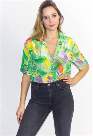 VINTAGE 90'S FLORAL PRINT SHIRT