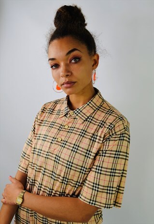 VINTAGE RARE BURBERRY NOVA POLO SHIRT
