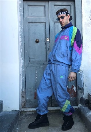 VINTAGE 80S PUMA COLORFUL TRACKSUIT
