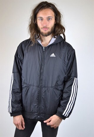 VINTAGE 90'S ADIDAS REVERSIBLE PADDED COAT