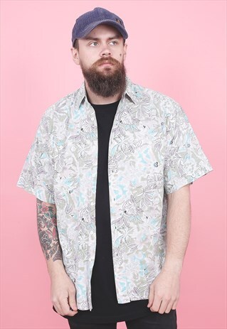 VINTAGE CRAZY PATTERNED SHIRT /R12344