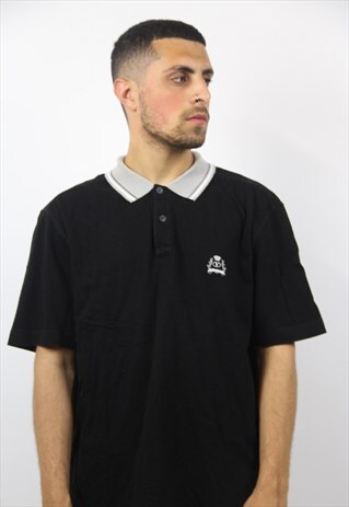 VINTAGE VALENTINO BLACK POLO SHIRT