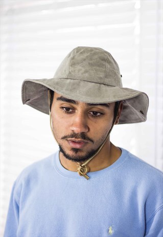 VINTAGE BELLL BUCKET SUN HAT 90S L 5