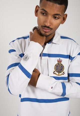 VINTAGE 90S TOMMY HILFIGER POLO SHIRT / S1000