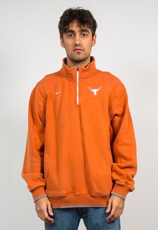 NIKE QUARTER ZIP SWEATSHIRT SWEATER TEXAS LONGHORNS