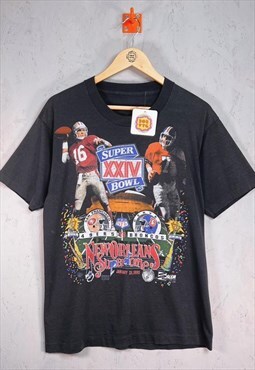 1990 Vintage Superbowl T Shirt XL