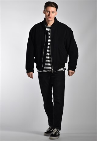 80S HUGO BOSS CASHMERE WOOL BOMBER JACKET