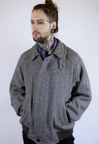 VINTAGE BURBERRY PRORSUM HARRIS TWEED JACKET