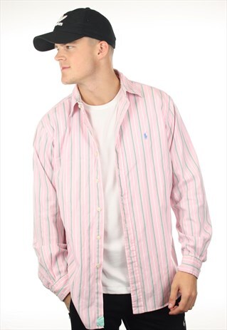 VINTAGE RALPH LAUREN LONG SLEEVE STRIPED SHIRT
