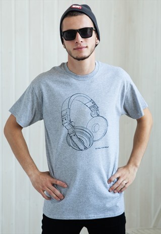 DJ SHIRT - HEADPHONES: MINIMAL - DRUM N BASS HIP HOP