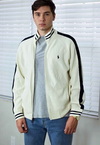 VINTAGE POLO RALPH LAUREN JACKET LOGO 90S L 24.5