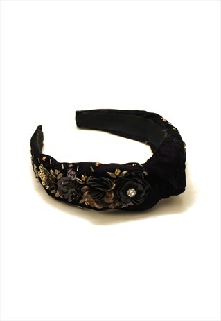 WINE EMBELLISHED HEADBAND