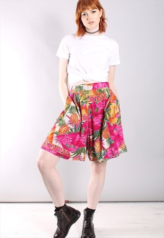 VINTAGE 80S HAWAIIAN TROPICAL FESTIVAL SHORTS