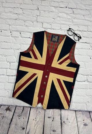UNION JACK WAISTCOAT SIZE M