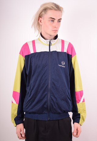 SERGIO TACCHINI MENS VINTAGE TRACKSUIT TOP JACKET XL 90S