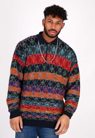VINTAGE KNITWEAR POLO JUMPER NK77