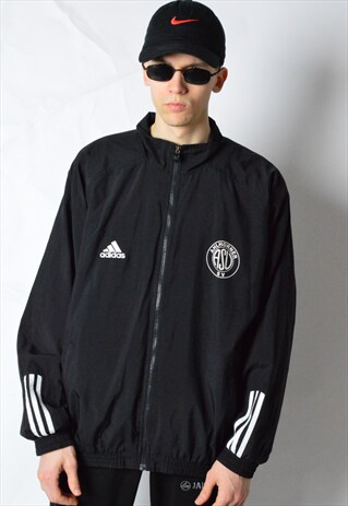 2002 BLACK ADIDAS SPORTS TRACK JACKET