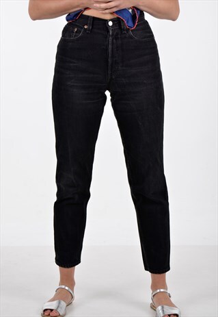LEVI'S 901 FADED BLACK DENIM JEANS