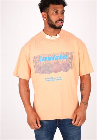 VINTAGE INVICTA PRINT T-SHIRT NT849