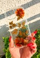 Pressed Flowers and Leaves Clear Cover/ iPhone 12 Pro Max