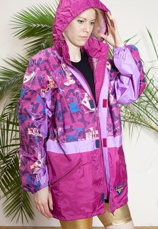 VINTAGE NYLON WINDBREAKER FROM THE 90S BY JEANTEX