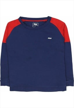 Fila 90's Spellout Sweatshirt Large Blue