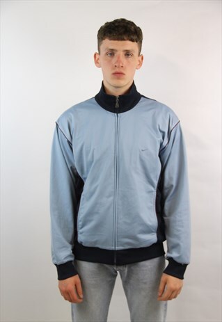 VINTAGE NIKE BLUE 90'S ZIP-UP SPORTS JACKET