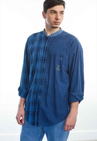 VINTAGE RALPH LAUREN CHAPS LOGO SHIRT 90S L 10.8