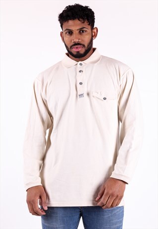 LEVIS LONG SLEEVE POLO SHIRT T612